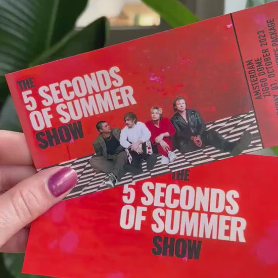 5sos Show Tour 2023 Ticket personalisierbar