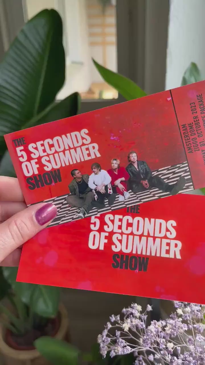 5sos Show Tour 2023 Ticket personalisierbar