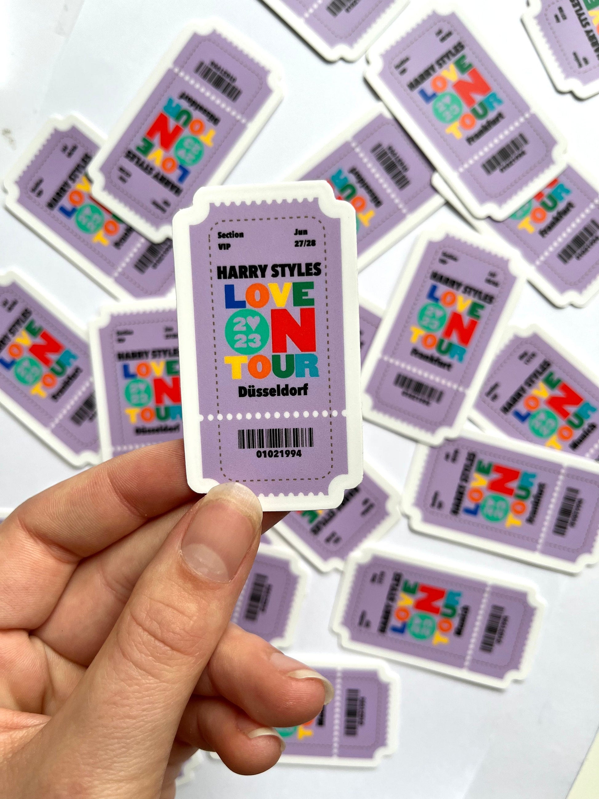 Waterproof Love on Tour 2023 EU+UK Ticket Sticker / harry Hslot 23