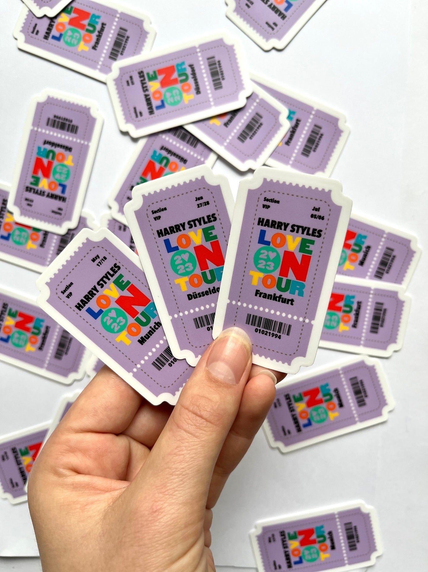 Waterproof Love on Tour 2023 EU+UK Ticket Sticker / harry Hslot 23