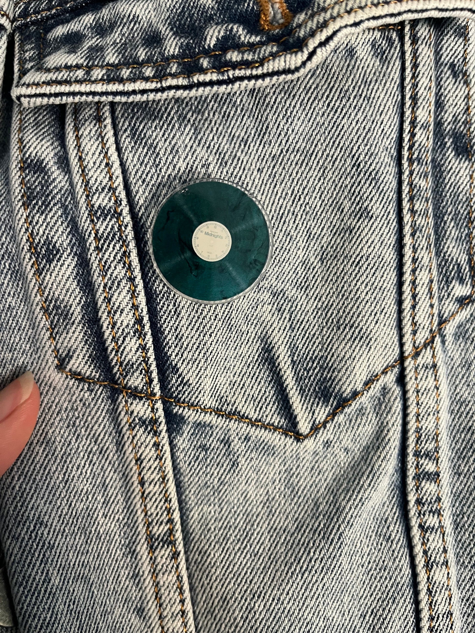 Midnight Vinyl PIN Jade Green