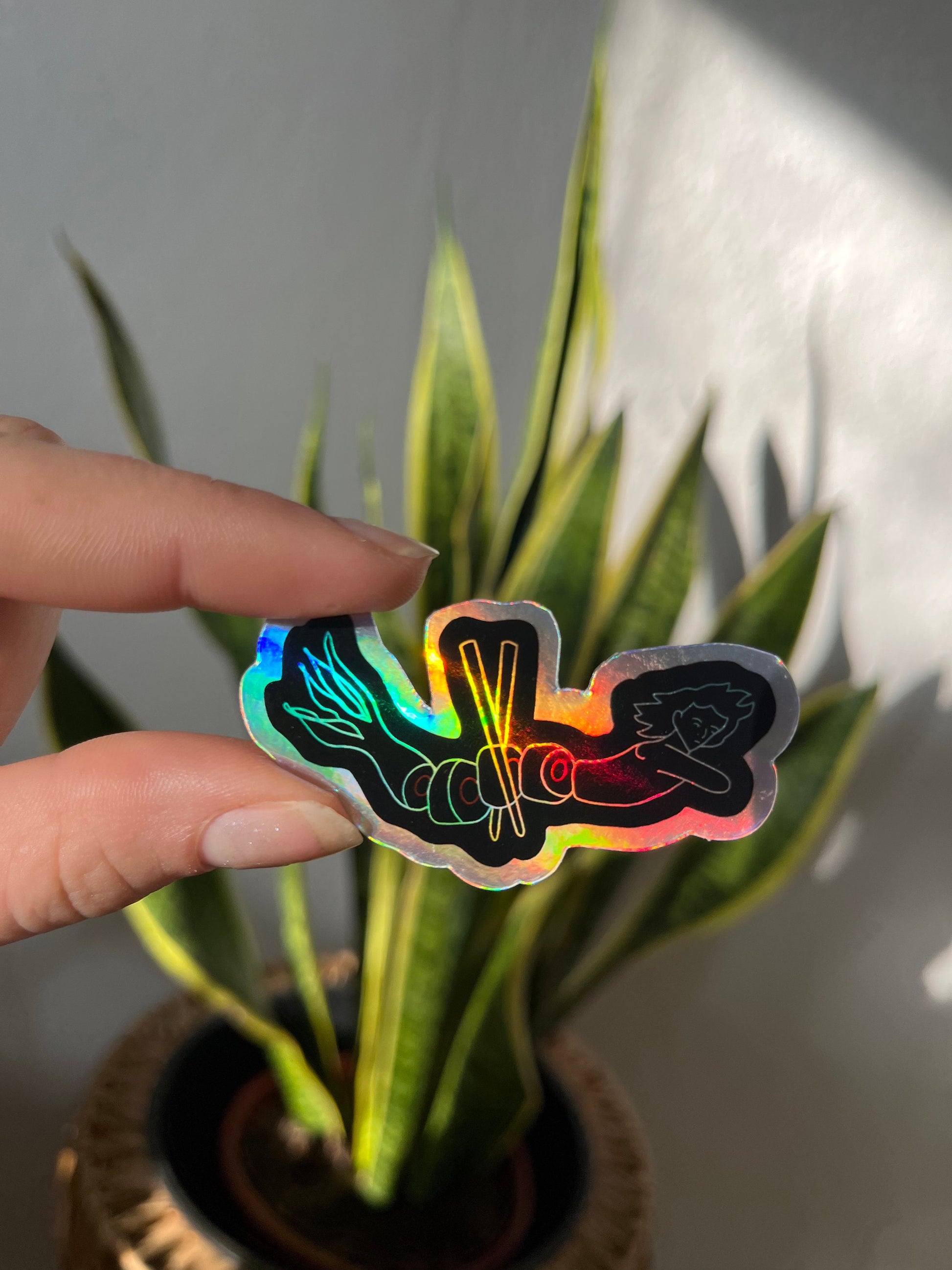 Waterproof holographic Sticker