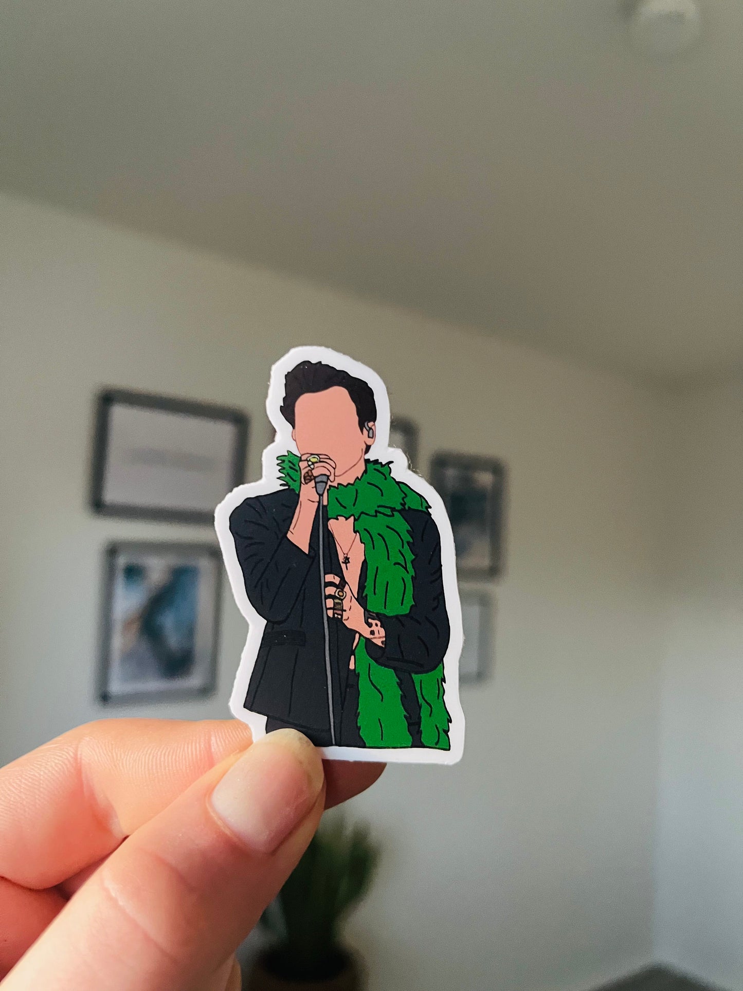 Waterproof green boa Grammys Awards Sticker