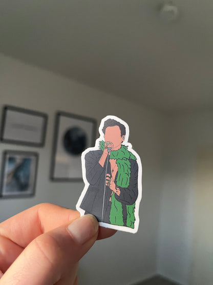 Waterproof green boa Grammys Awards Sticker