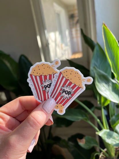 waterproof Cinema popcorn sticker