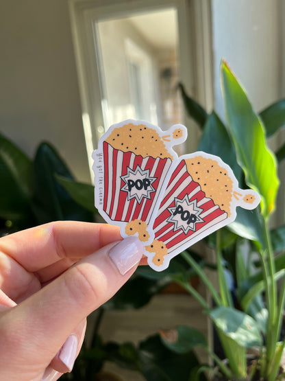 waterproof Cinema popcorn sticker