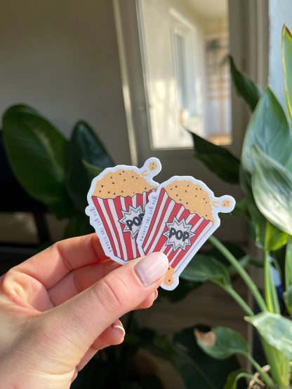 waterproof Cinema popcorn sticker