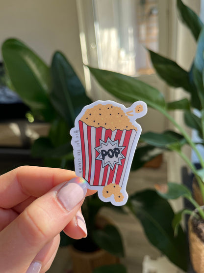 waterproof Cinema popcorn sticker