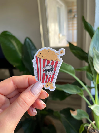 waterproof Cinema popcorn sticker