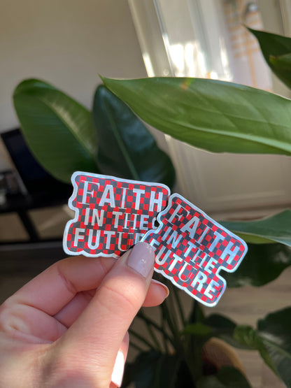 Waterproof faith Silver mirror Stickers