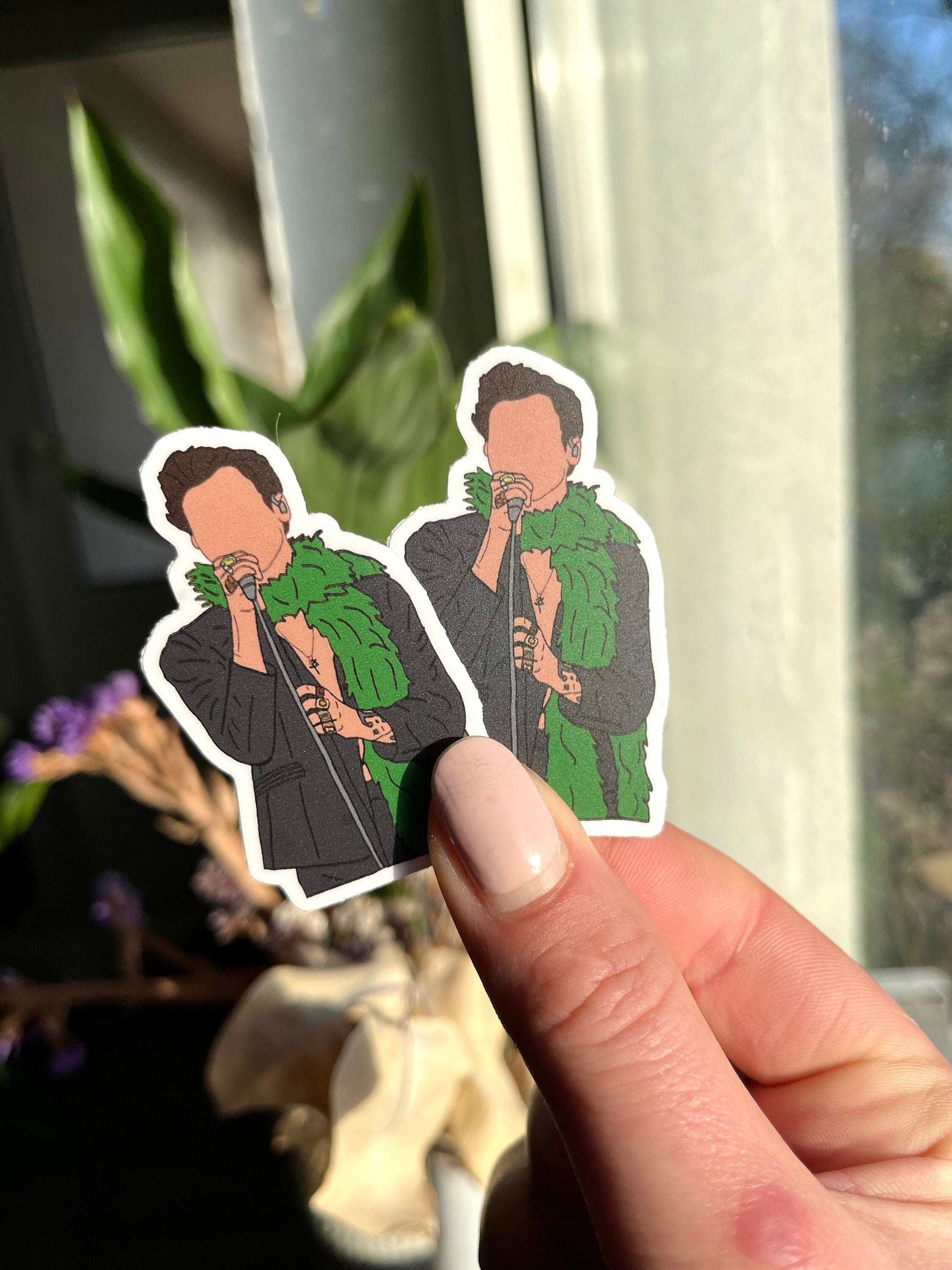 Waterproof green boa Grammys Awards Sticker