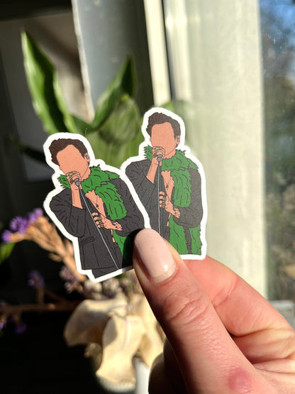 Waterproof green boa Grammys Awards Sticker