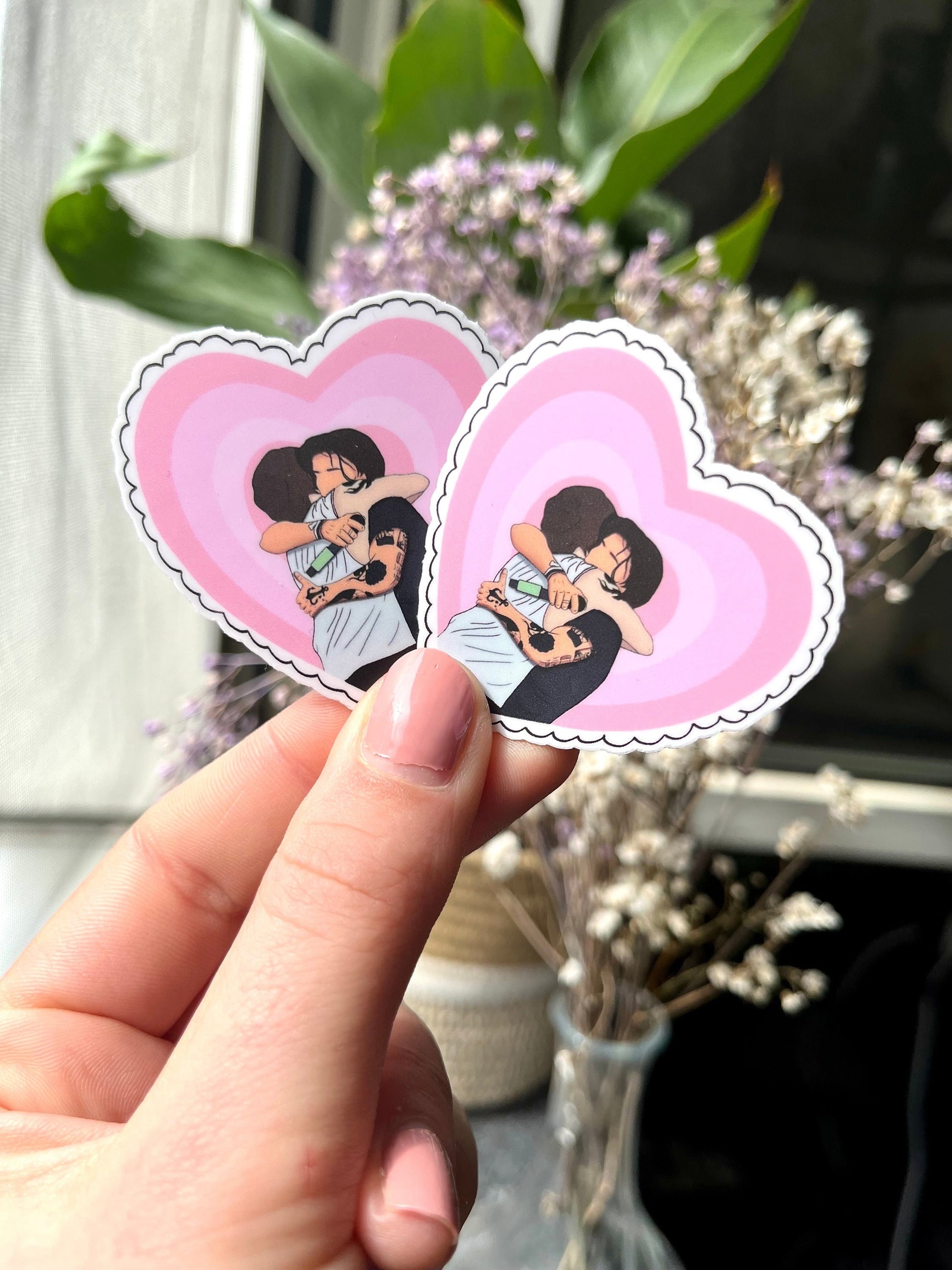 waterproof Larry Heart Stickers