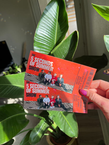 5sos Show Tour 2023 Ticket personalisierbar