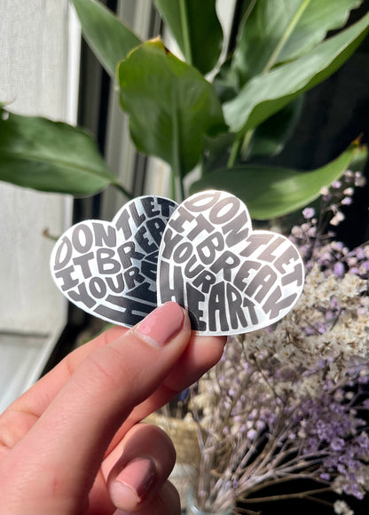 Waterproof dlibyh heart stickers