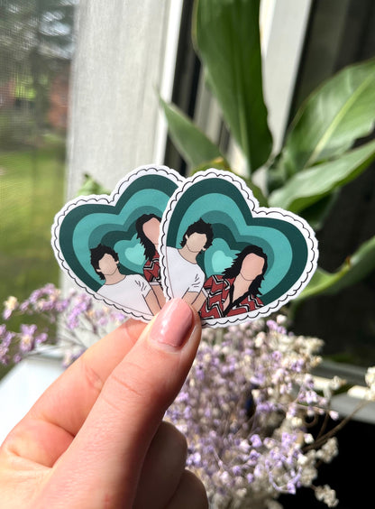 waterproof Larry Heart Stickers