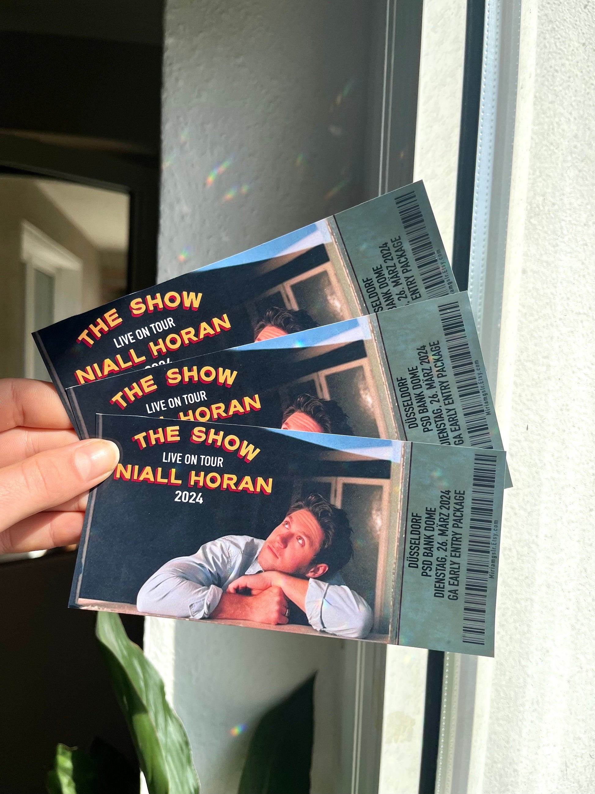 Niall the show Souvenir Ticket personalisierbar