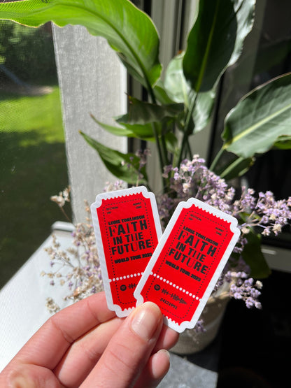 Waterproof Lt Ticket Stickers