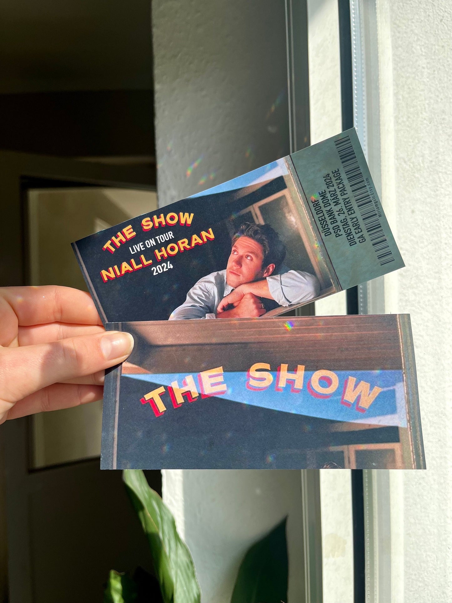 Niall the show Souvenir Ticket personalisierbar