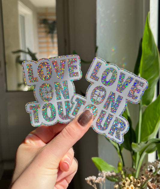 Waterproof Harry Love on Tour hslot 23 glitter Sticker