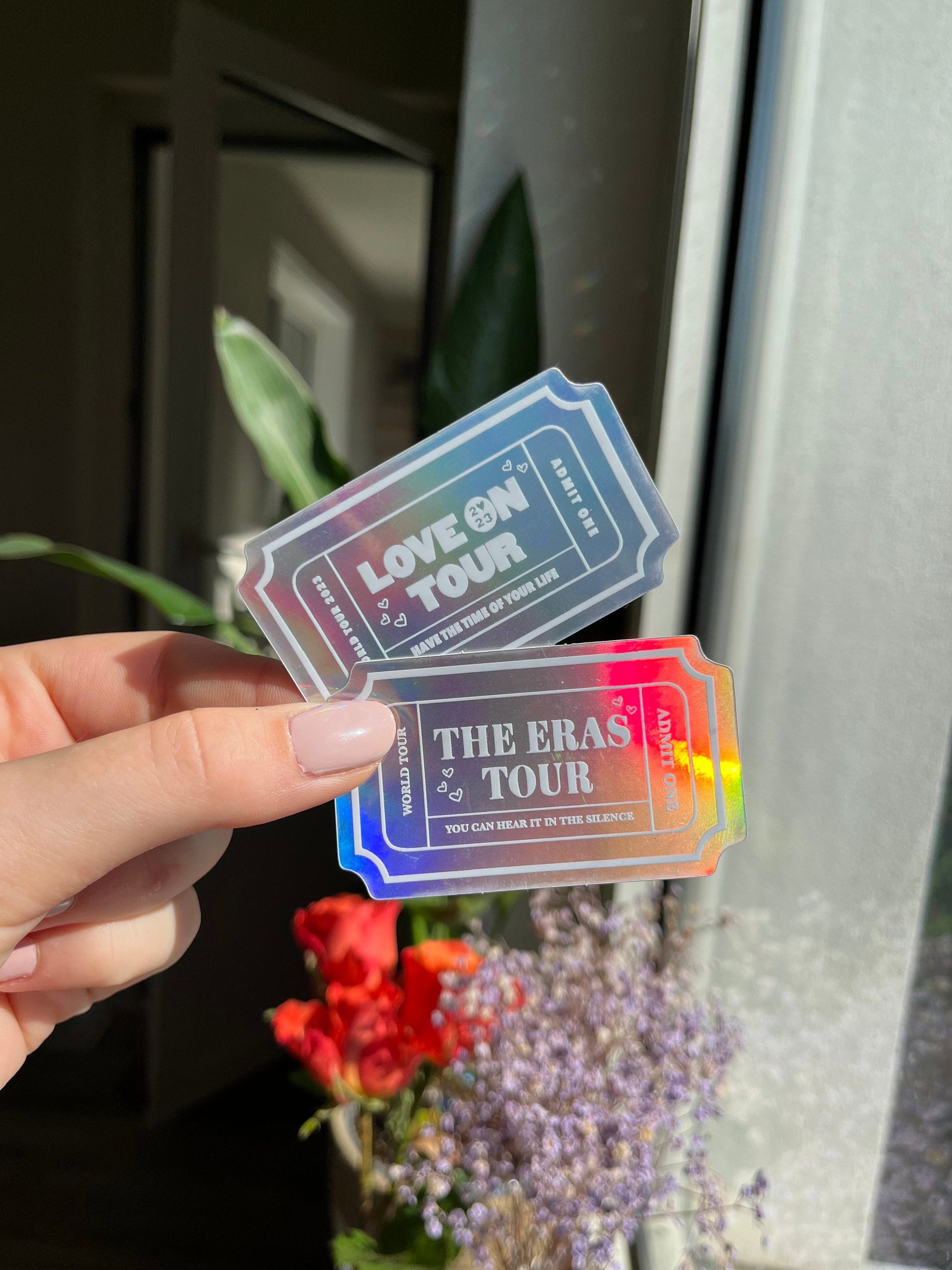 Eras / HS Tour holographic ticket Stickers