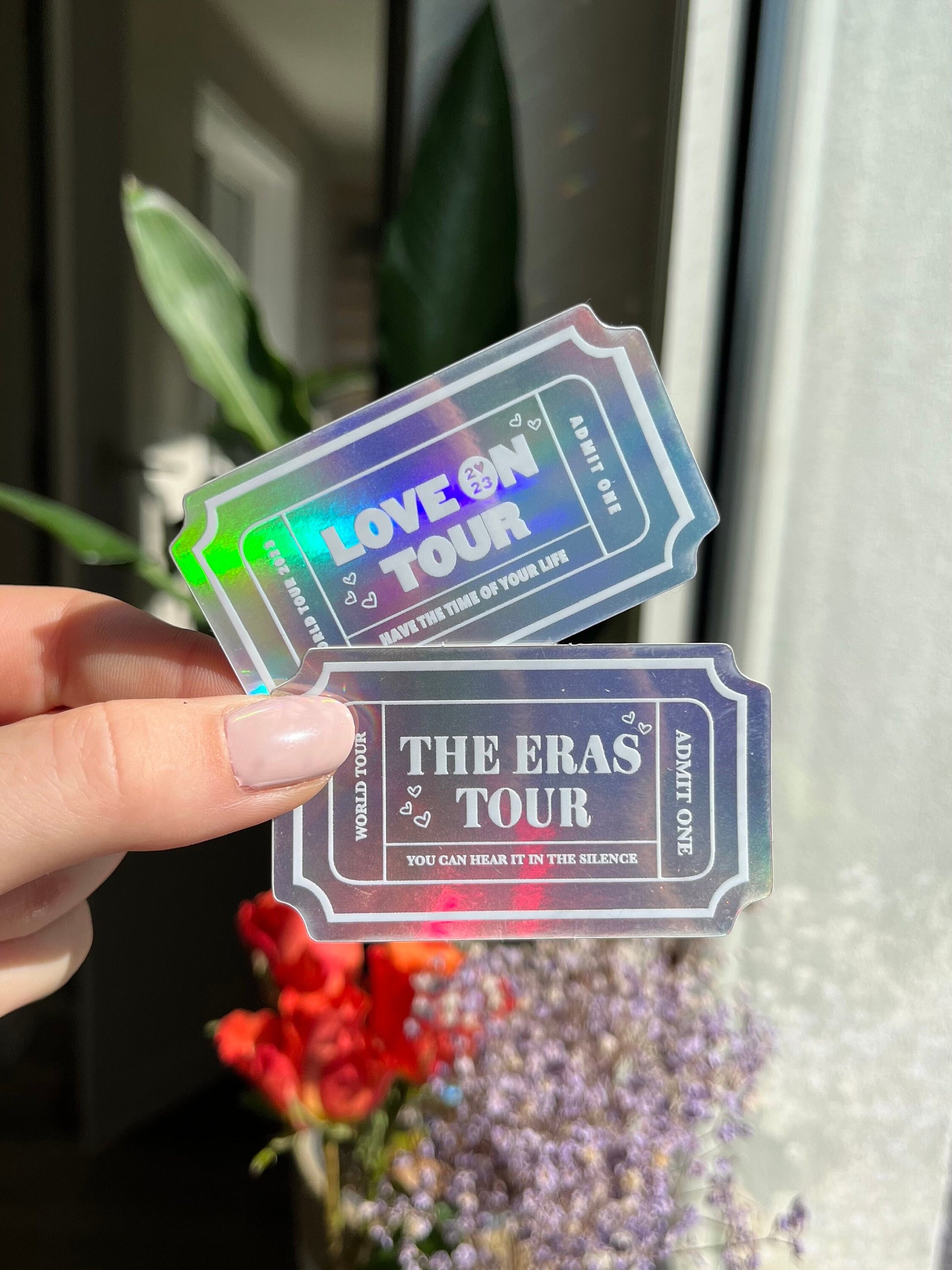 Eras / HS Tour holographic ticket Stickers