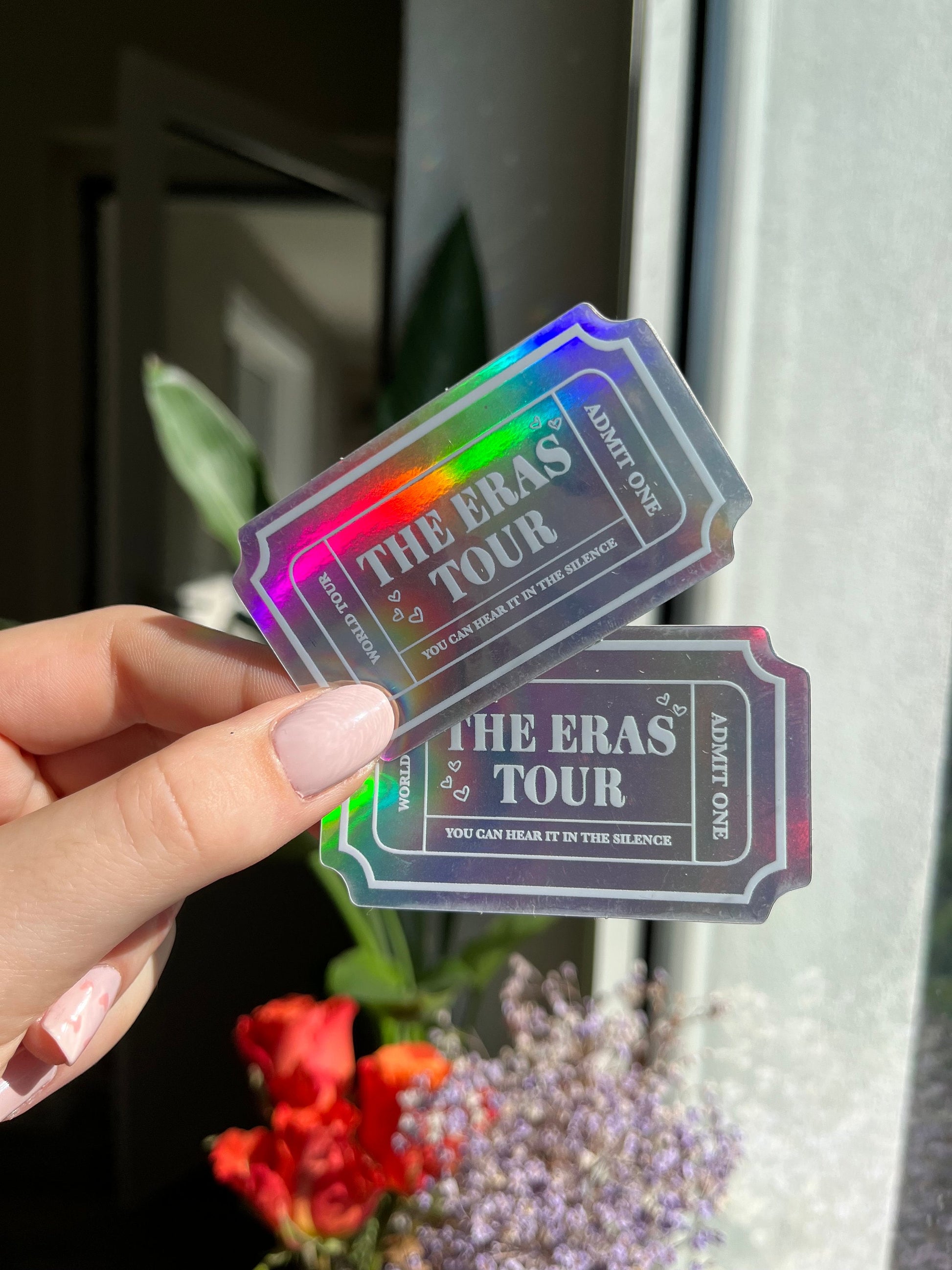 Eras / HS Tour holographic ticket Stickers