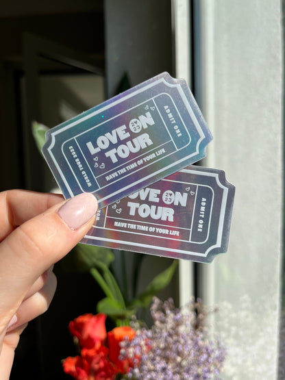 Eras / HS Tour holographic ticket Stickers