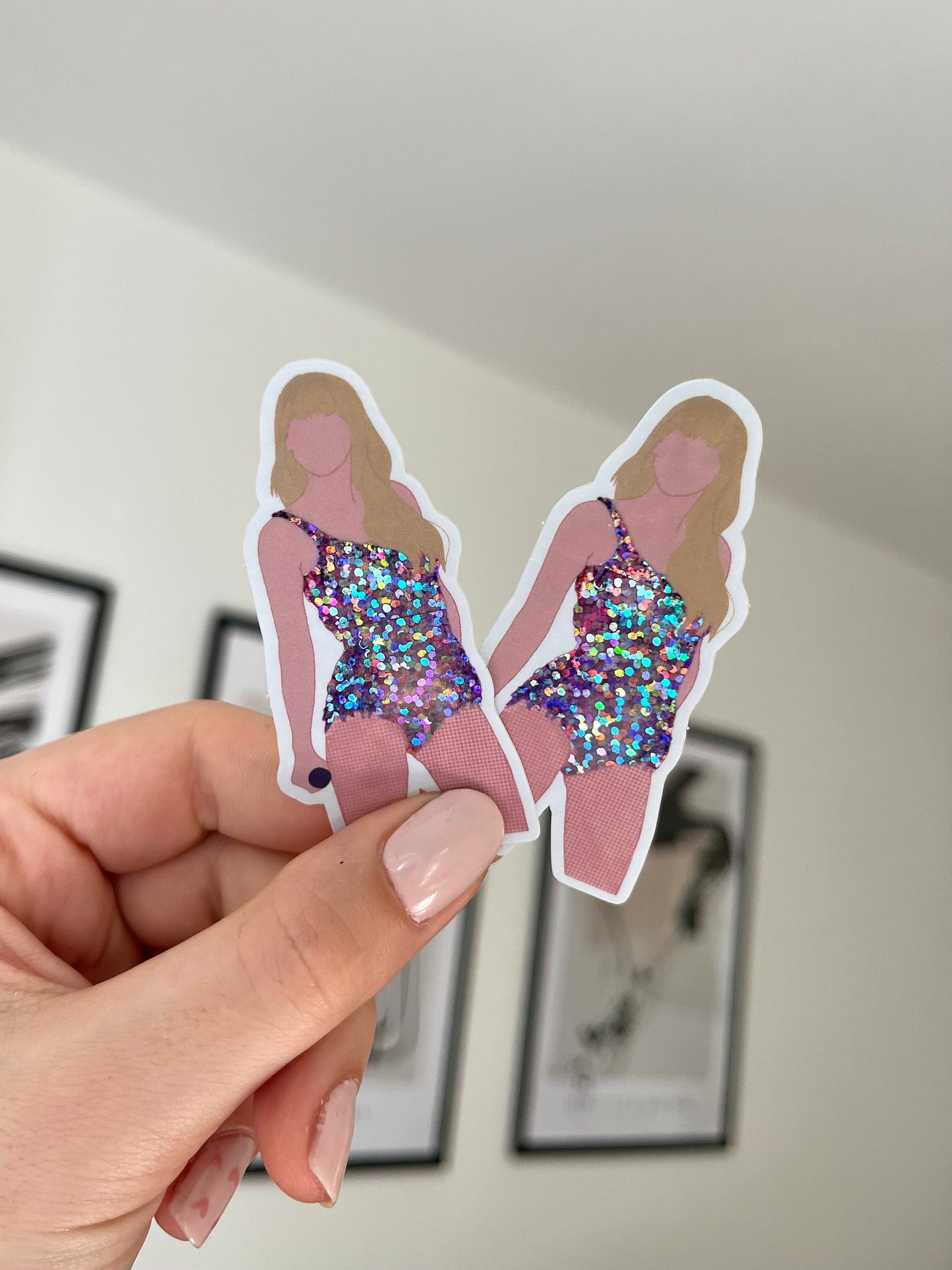 waterproof lovergirl glitter bodysuit Sticker