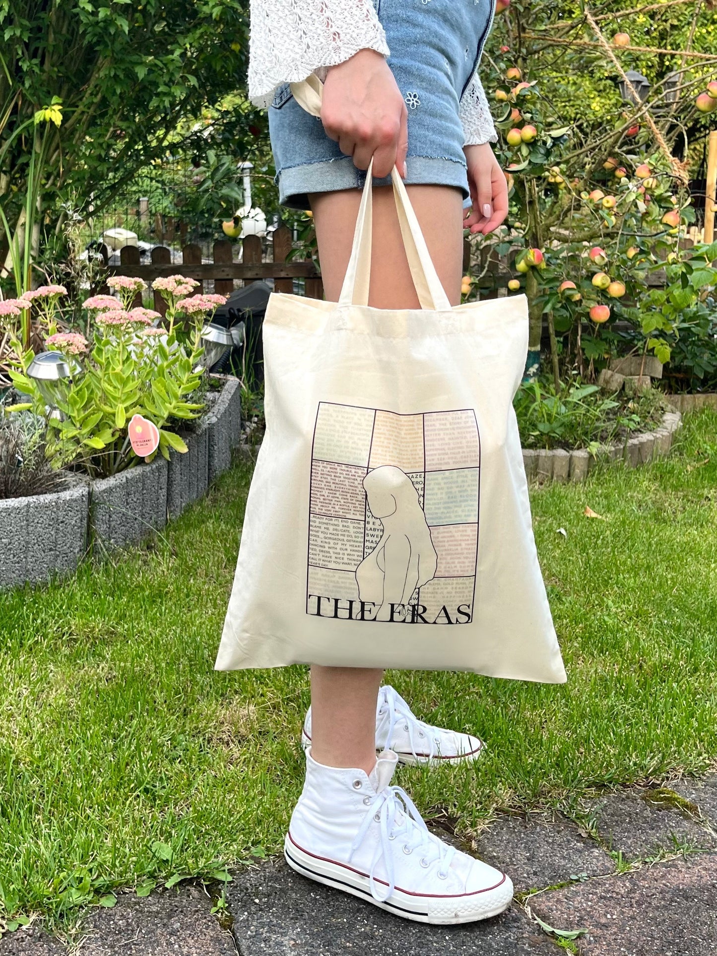 Eras lyrics tote bag