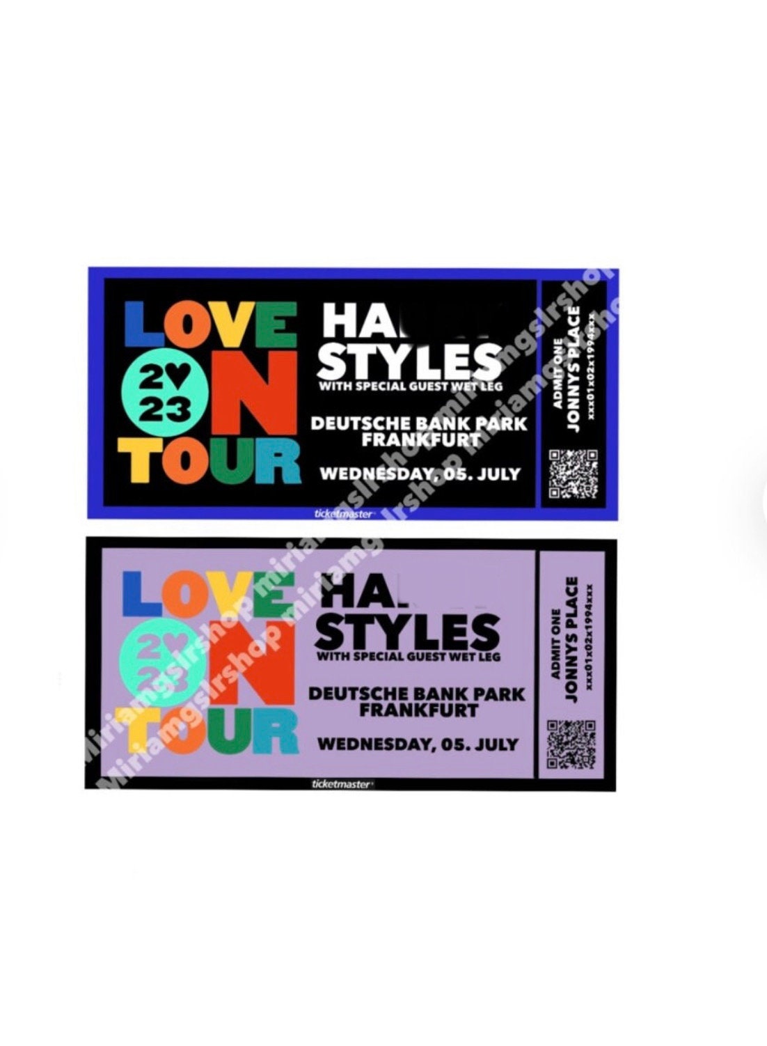 HS Tour 2023 Ticket Personalisierbar Souvenirs/