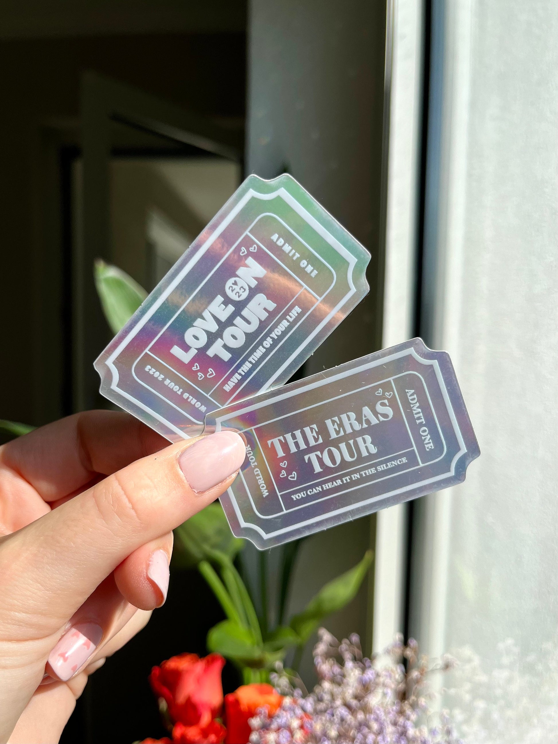 Eras / HS Tour holographic ticket Stickers