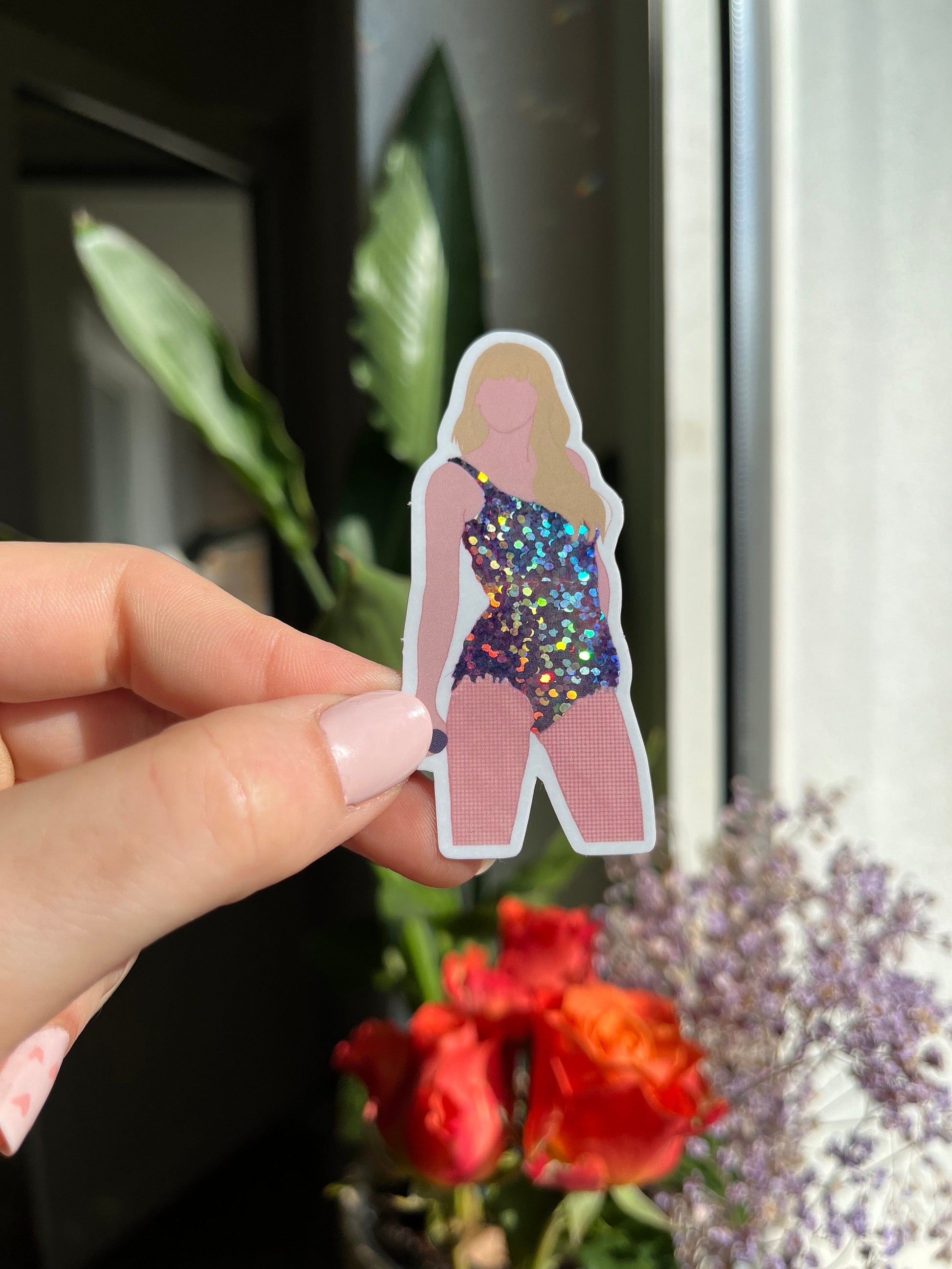 waterproof lovergirl glitter bodysuit Sticker