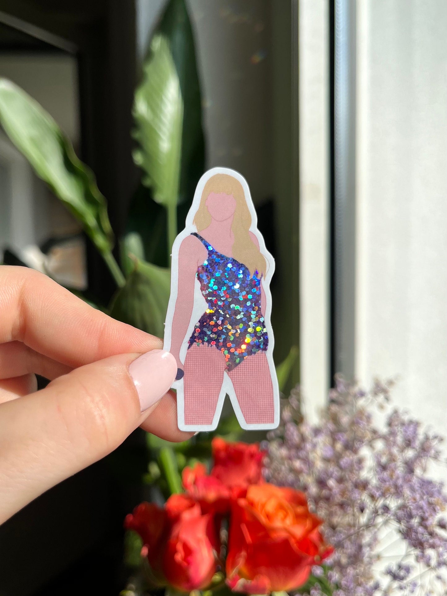 waterproof lovergirl glitter bodysuit Sticker