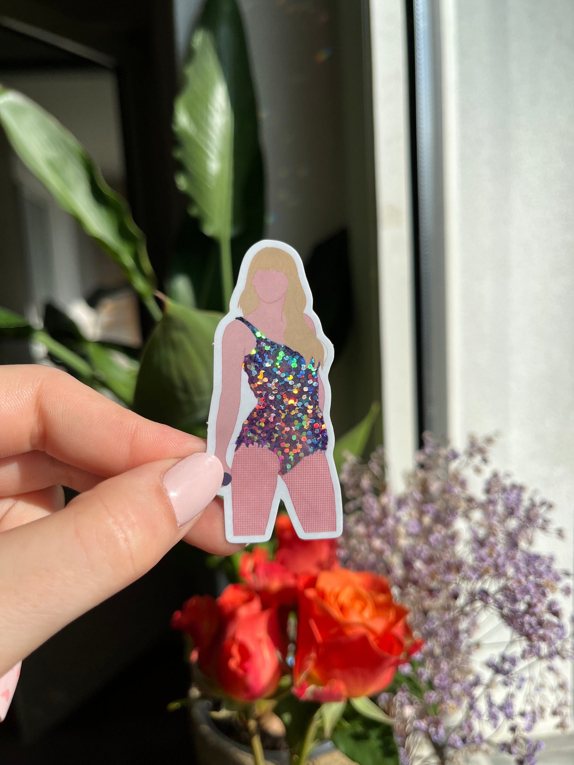 waterproof lovergirl glitter bodysuit Sticker