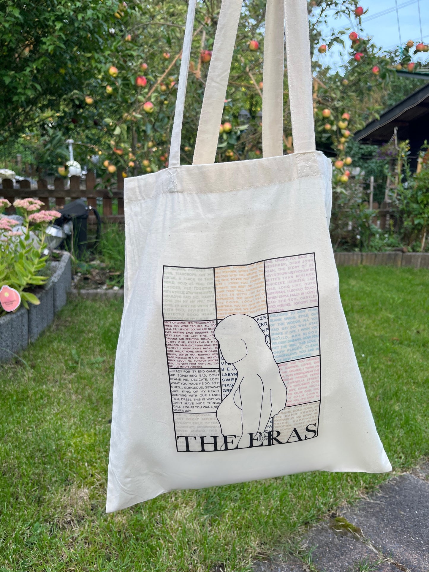 Eras lyrics tote bag