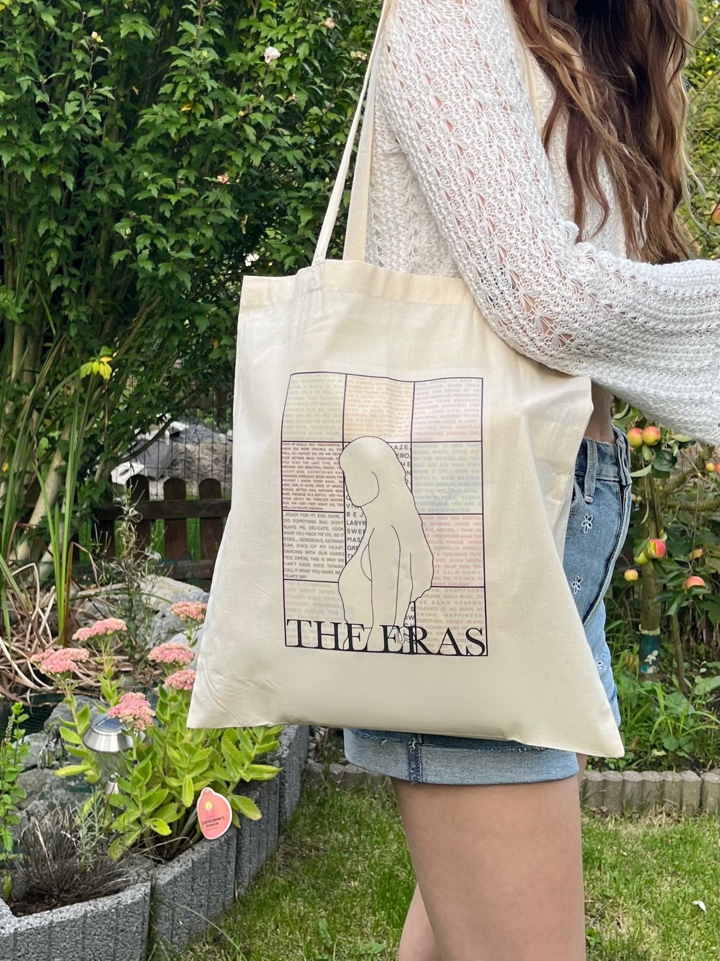 Eras lyrics tote bag